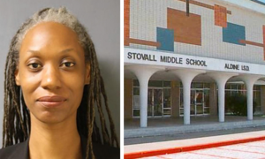 Felicia Smith was charged with improper relationship with a student after giving the boy a lap dance in school.   (photo credit:  gadailynews.com)